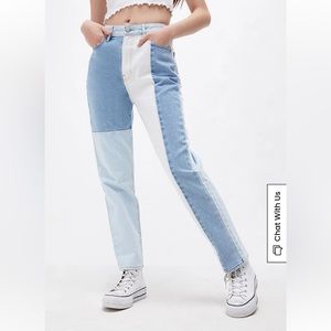 PacSun Eco Hopper Patch Mom Jeans
